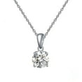 thumbnail image 6 of LINXIQIN Four-Prong Moissanite Pendant Women's Colorful Moissanite Necklace, 6 of 9
