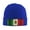 Blue, variant on Retro-Mexico-Sacred Flag Winter Beanie Hats for Men Women Warm Cozy Knitted Cuffed Skull Cap Deep Heather