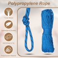 thumbnail image 3 of Uxcell 1/8" Paracord Rope, 200ft 7 Strand Heavy Duty Camping Rope Braided Polypropylene Ropes, Lightweight Tie-Downs Utility Cord for Marine, Indoor & Outdoor, Stripe Dark Blue, 3 of 6