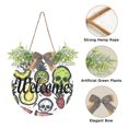 thumbnail image 2 of Skeleton Fruit Welcome Sign for Front Door Wreath Door Sign for Farmhouse Porch Decoration Indoor Outdoor, 2 of 7