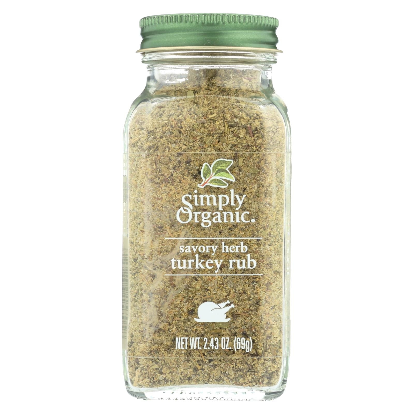 Simply Organic Turkey Rub, 2.43 Oz