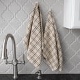 thumbnail image 5 of RITZ Royale Collection 100% Combed Terry Cotton, Oversized Kitchen Towel Set, 2-Pack, Check, Black, 5 of 6