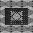 thumbnail image 1 of Ahgly Company Indoor Square Patterned Dark Gray Area Rugs, 6' Square, 1 of 6