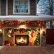 thumbnail image 4 of Uuiauoio Christmas Garage Banner Polyester Holiday Decorations Large Outdoor Indoor Party Backdrop Festive Scene Door Wall Hanging for Xmas New Year Seasonal Celebration, 4 of 6