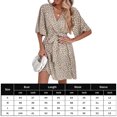 thumbnail image 2 of Vestido Con Cinturón Vestido con cinturón Ocio Diario Vestido casual corto Ropa de playa Traje (Caqui XL) Ygjytge para Mujer Caqui T M, 2 of 6