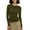 Army Green, variant on Weardear Womens Long Sleeve Stretch Crewneck Ribbed T-Shirt Slim Fit Casual Basic Tops