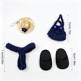 thumbnail image 4 of AuroraX Desk Goose Outfit Set 7" Desk Goose Clothes Set for Summer Holiday Mini Desk Goose Accessories Blue, 4 of 6