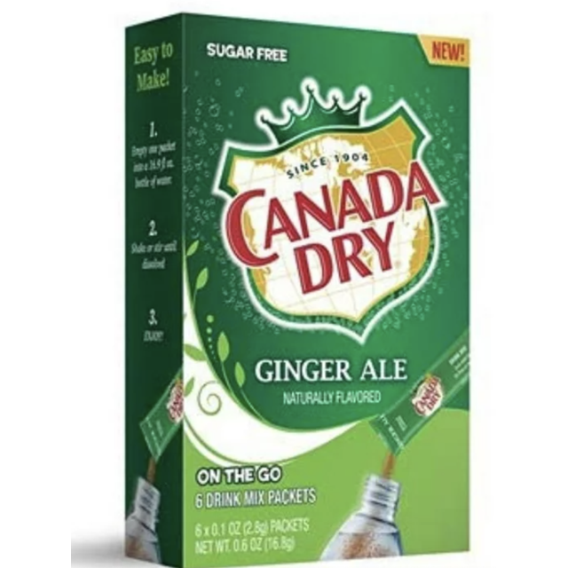 Canada Dry Singles to Go Drink Mix Packets Pack of 2 Ginger Ale
