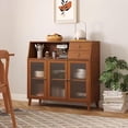 thumbnail image 4 of Alacenas para Cocina, Mueble para Cocina Nórdico 3 Puertas, 2 Cajones, Bufetera Mueble, Credenza Recibidor, Credenza Bufetera Moderno para Cocinas, Comedor, Pasillo, 4 of 4