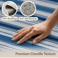 thumbnail image 6 of ODIKA Striped Multi Navy Band Layout Maritime Inspired Motif Sriped for Home Office, Hallway, Laundry Room, Non-Slip Chair-Friendly, 6 of 7