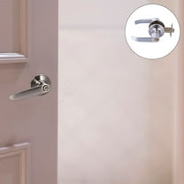 Minkissy 1 Set Silver Spherical Locking Door Handle for Bathroom and Bedroom Security