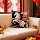 thumbnail image 4 of Year Of The Horses Themed Decorative Pillow Cover With Festive Red Print Suitable For Living Room Sofa Car Or Bedside Use, 4 of 6