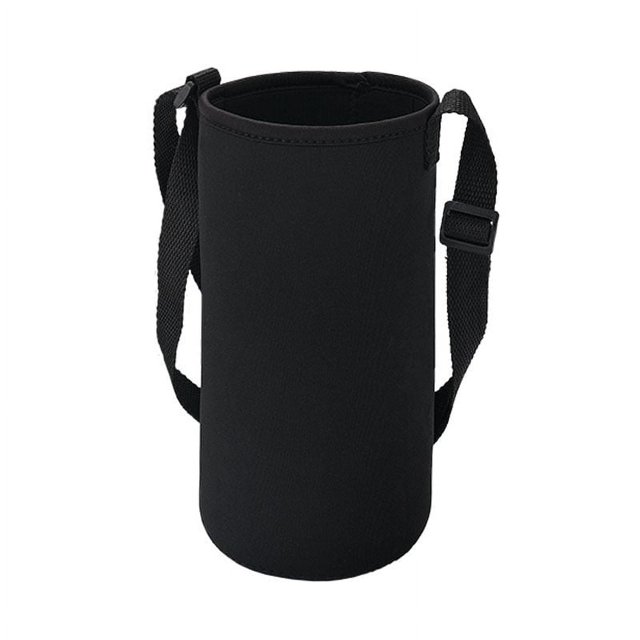 Funda aislante simple para taza Janrevotw, exquisita funda de neopreno para taza, funda aislante antiescaldaduras para taza de café, bolsa para botella de agua con correa de hombro ajustable