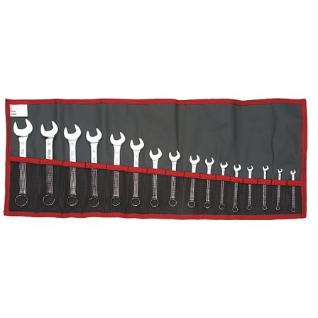 Facom Combo Wrench Set,6/12 Pt,3.2-17mm,16 Pc FM-39.JE16T