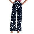 thumbnail image 4 of Posijego Women's Valentines Day Pajama Pants Wide Leg Elastic High Waist Heart Printed Lounge Pants with Pockets, 4 of 5