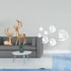 thumbnail image 2 of Escultura de reno europea, espejo acrílico, , calcomanías de pared, artesanía coleccionable, decoración artística extraíble para sofá, TV, fondo, 2 of 8
