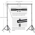 thumbnail image 2 of SLOW DOLPHIN Photography Background Stand Support System with Muslin Backdrop (Chromakey Green Screen kit),1050W 5500K Daylight Continuous Umbrella Lighting Kit for Photo Studio Product, Portrait, 2 of 5