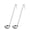 Silver  2oz, variant on [2 Pack] 6 Oz Stainless Steel Soup Ladle - One-Piece Sauce Spatula with Hook Handles, Commercial Grade Serving Spoon, Kitchen Tool for Restaurant or Home Cooking, Mirror Finish, 14.25" Long
