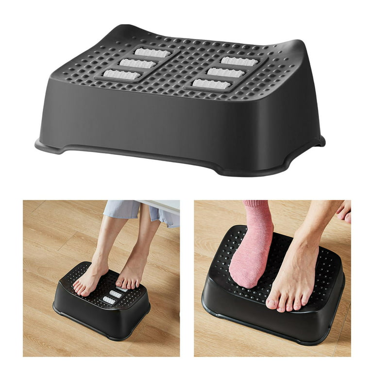 Under Desk Foot Rest for Gaming Work, Tilt Ergonomic 12 Inch Tall Foot  Stool with Waterproof Leather Cover, Designed to Support Your Legs (Color 