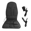 Jygee Massage Chair 8 Mode Car Heat Folding Mat Cushion Neck Back Lumbar Support Pad Pain Kneading Vibration Massager US Plug