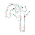 thumbnail image 3 of 12" Battery Operated LED Lighted Candy Cane Christmas Window Silhouette w/ Timer, 3 of 5