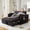 Dark gray, variant on Gaderth 48 Inch Loveseat Sleeper Sofa Bed, Corduroy Couch with Adjustable Backrest, Pull Out Bed with Charging Station and Side Pockets, Space-Saving Sofa for Living Room