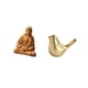 thumbnail image 5 of Estatua del Corazón de Jesús, figura católica de resina, figura artística de Jesús con adorno de pájaros dorados, estatua detallada de animale, 5 of 8