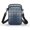 Blue Geometric Pattern, variant on Psesaysky Cherry Blossom Wave Small Crossbody Cellphone Bag, Polyester Zipper Mini Purse for Women for Shop and Daily Travel