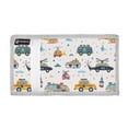 thumbnail image 2 of JIALIOU Nylon Trifold Card Wallet with ID Window Zipper Pocket for Men Women Teen Hand Drawn Car Helicopter, 2 of 7