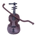 thumbnail image 3 of 2 Simulación De Instrumentos De Madera Modelo Juguetes Casa De Muñecas Decoración Violín Y Guitarra CUTICAT Casa de muñecas en miniatura, 3 of 8