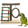 thumbnail image 4 of Jaula para pájaros, soporte para periquitos, percha de juguete, juguete de madera para pájaros, divertido juguete para pájaros, soporte para tren para pájaros, 4 of 8