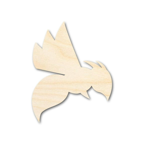 Unfinished Wood Hornet Mascot Shape 16" / 1/4"