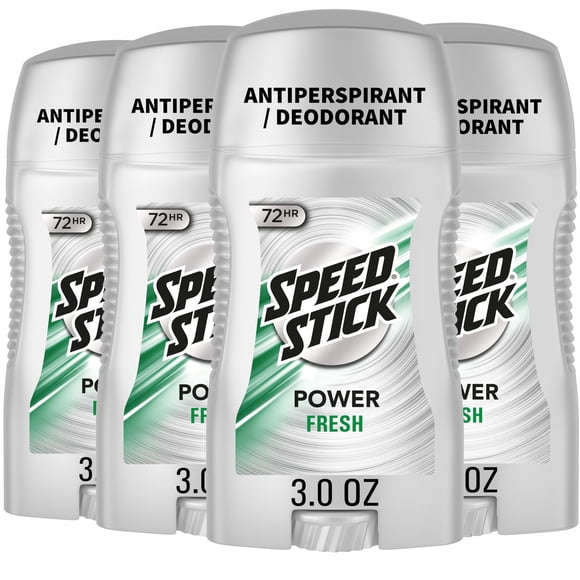 Speed Stick Deodorant for Men, Fresh 3 Ounce, Pack Of 4