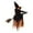 Orange, variant on 4.3ft Halloween Decorations Witch Garden Stakes, Witch Riding a Broomstick Yard Decor, Haunt House Props for Outdoor Garden Lawn Party Decor
