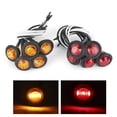 thumbnail image 1 of Luz De Posición LED Para Coche, Lente De PC De Color ámbar De 6000K Con Tubo Termorretráctil Para Camioneta, Camioneta Y Camioneta, 1 of 7