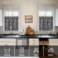 thumbnail image 4 of Pioneer Kitchen Curtains and Valance Set 24 Inch Tier Rose Flower Curtains Small Drapes for Cafe Living Room Bathroom Farmhouse 3 Pieces Set Rod Pocket, 4 of 6