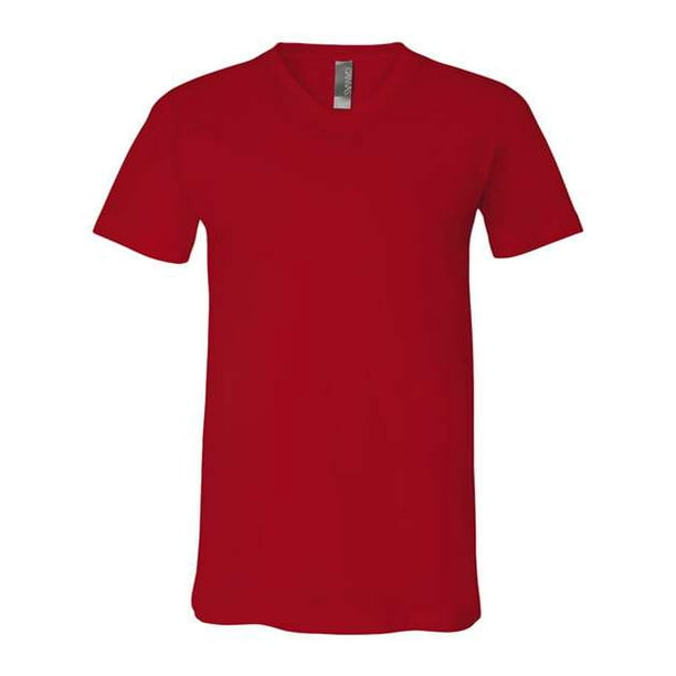 Camiseta de manga corta con cuello en V de Bella+Canvas Jersey bella lienzo 3005
