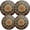 Black2279, variant on Electric Stove Burner Covers,4 Pcs Round Gas Burner Cover,8 and 10 Inch,circular pattern with intricate mandala