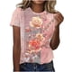 thumbnail image 1 of Tops de Ajuste Suelto para las Mujeres Sudadera de Manga Corta, Camiseta Casual Impresa para el Uso Diario de Primavera Y Otoño, 1 of 5