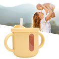 thumbnail image 4 of Taza De Entrenamiento Para Niños Pequeños, Cubierta Apretada A Prueba De Fugas Ampliamente Utilizada, Tazas De Silicona Para Sorber, Manijas Dobles, Material De Silicona Para ANGGREK AGX794, 4 of 8