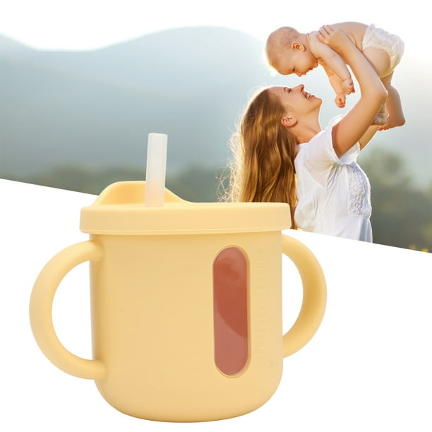 Taza De Entrenamiento De Silicona, Tazas Para Sorber, Asas Dobles, Ligeras