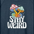 thumbnail image 3 of Instant Message - Stay Weird Mushrooms - Women's Lightweight French Terry Long Sleeve Shirt, 3 of 6
