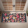 thumbnail image 2 of Bohemian Retro Floral Non-Slip Entryway Door Mat,Boho Indoor Decor Durable Low Plush Door Mat,Washable Welcome Rug for Patio Hallway Home Decor 16x47 Inches, 2 of 7