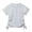 11#Grey1721, variant on Lullu Girls Ribbed Ruched Short Sleeve T Shirt Casual Solid Crewneck T-Shirt, Sizes 2-13