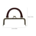 thumbnail image 2 of OUNONA DIY Retro Metal Clasp for Handbag Purse Frame Clutch Bag Multi Color, 2 of 8