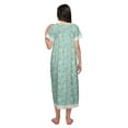 thumbnail image 3 of Moomaya Printed Cotton Sailor Collar Sleepwear For Ladies Button Down Nightdress, 3 of 5