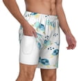 thumbnail image 3 of Goofa Sea Turtle Printed Men's Swim Trunks Board Shorts Quick Dry Mens Swimming Trunks with Compression Liner,Breathable Fit Hawaii Beach Shorts-X-Large, 3 of 9