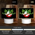 thumbnail image 3 of Ghostbusters Green Slimer Acrylic Night Light Adjustable 3 Light Modes USB Cable Lamp Light Display Base Rectangular LED Light For Bookshelves Desk Bedside Tables Bedroom Child Room, 3 of 9