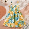 thumbnail image 6 of Busydd 3 Months-3 Years Baby Girl Dress with Hat Fashion Floral Print Sleeveless Sundress Casual Summer Cute Girls Dresses 18-24 Months, 6 of 9