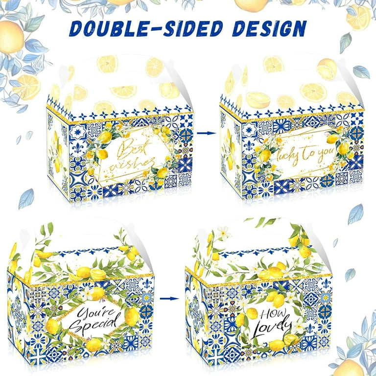 Capri Lemon Party Gift Box of 12 - Summer Garden Theme Design